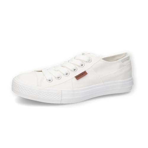 Dockers by Gerli Damen Low-Top Sneaker, Frauen Halbschuhe,Freizeitschuhe,Laufschuhe,schnürschuhe,schnürer,straßenschuhe,Weiss,37 EU von Dockers by Gerli