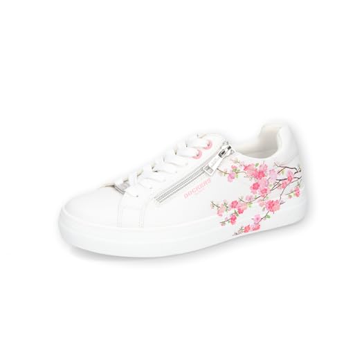 Dockers by Gerli Damen Low-Top Sneaker, Frauen Halbschuhe,Freizeitschuhe,Turnschuhe,Laufschuhe,schnürschuhe,schnürer,Weiss/Multi,37 EU von Dockers by Gerli