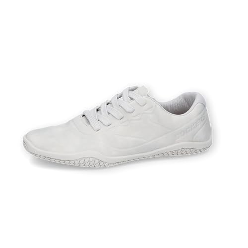 Dockers by Gerli Damen Low-Top Sneaker, Frauen Halbschuhe,Wechselfußbett,Laufschuhe,schnürschuhe,schnürer,hellgrau/Weiss,41 EU von Dockers by Gerli