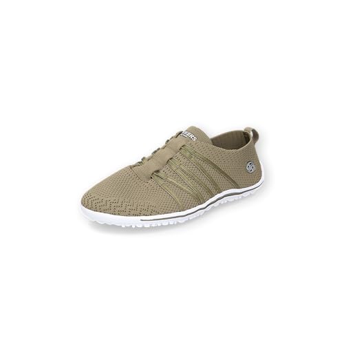 Dockers by Gerli Damen Low-Top Sneaker, Frauen Halbschuhe,Wechselfußbett,schnürer,straßenschuhe,Freizeitschuhe,Khaki,36 EU von Dockers by Gerli