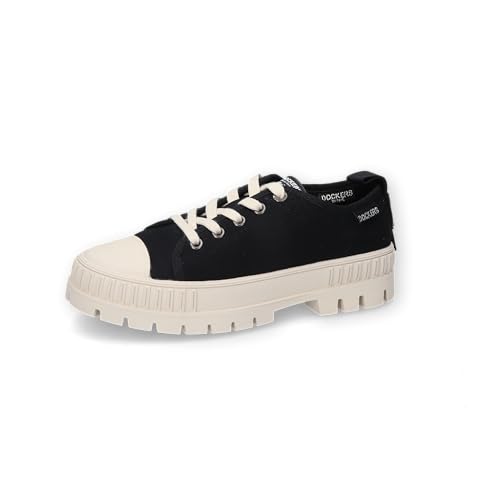 Dockers by Gerli Damen Low-Top Sneaker, Frauen Halbschuhe,schnürschuhe,Plateausohle,straßenschuhe,Strassenschuhe,schwarz,38 EU von Dockers by Gerli