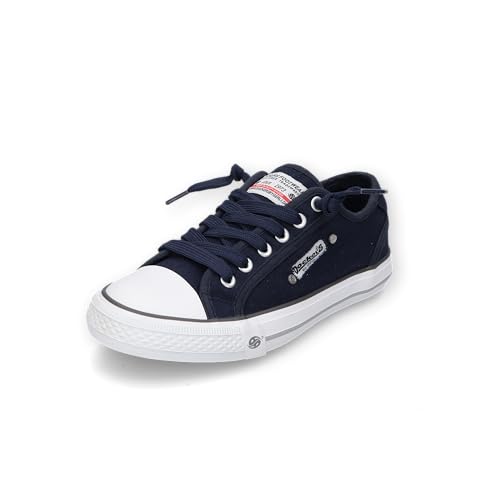 Dockers by Gerli Damen Low-Top Sneaker, Frauen Halbschuhe,schnürschuhe,schnürer,straßenschuhe,Strassenschuhe,Sportschuhe,Navy,37 EU von Dockers by Gerli