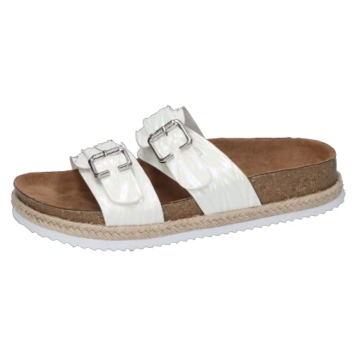 Dockers by Gerli Damen Riemchensandalen, Frauen Sandaletten,freizeitschuhe,offene schuhe,strandschuhe,sandaletten,bequem,flach,weiss,40 EU / 6.5 UK von Dockers by Gerli