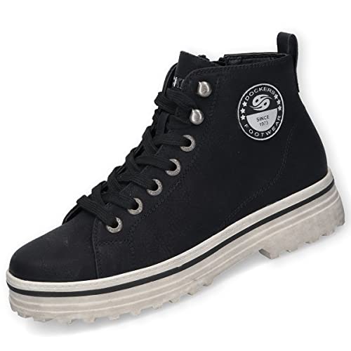 Dockers by Gerli Damen Schnürboots 49VR302, Black 49vr302 630100, 37 EU von Dockers by Gerli