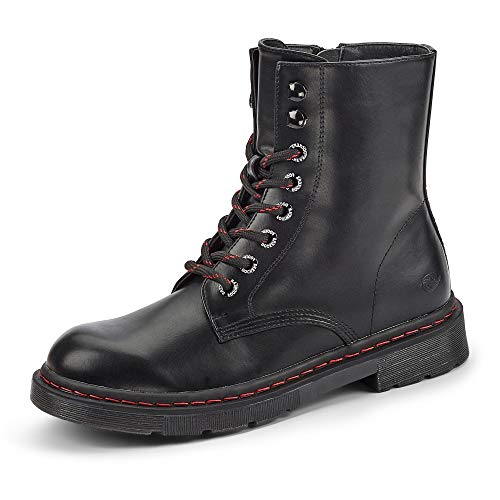 Dockers by Gerli Damen Schnürstiefel, Frauen Stiefeletten,halbstiefel,Kurzstiefel,uebergangsschuhe,uebergangsstiefel,allblack,37 EU von Dockers by Gerli