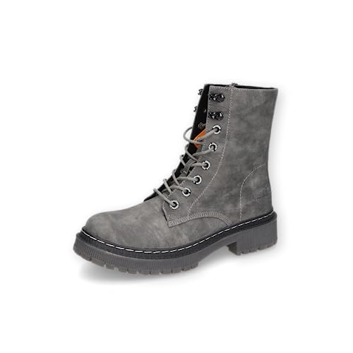 Dockers by Gerli Damen Schnürstiefel, Frauen Stiefeletten,uebergangsschuhe,uebergangsstiefel,schnürboots,dunkelgrau/schwarz,39 EU von Dockers by Gerli