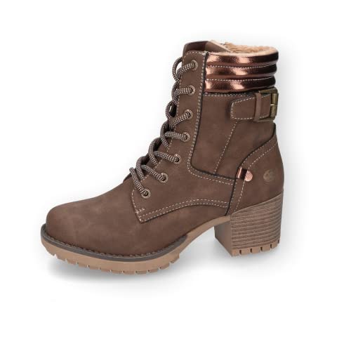 Dockers by Gerli Damen Schnürstiefeletten, Frauen Stiefeletten,warm gefüttert,uebergangsschuhe,uebergangsstiefel,boots,cafe,39 EU von Dockers by Gerli