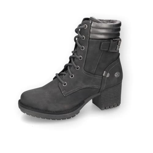 Dockers by Gerli Damen Schnürstiefeletten, Frauen Stiefeletten,warm gefüttert,kurzstiefel,uebergangsschuhe,dunkelgrau,38 EU von Dockers by Gerli