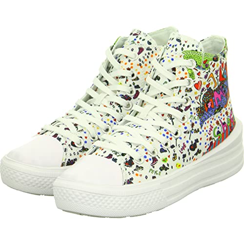Dockers by Gerli Damen Sneaker mid 50VL202 X Art Limited Edition Weiss 38 von Dockers by Gerli