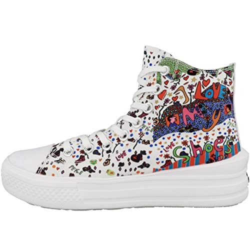 Dockers by Gerli Damen Sneaker mid 50VL202 X Art Limited Edition von Dockers by Gerli