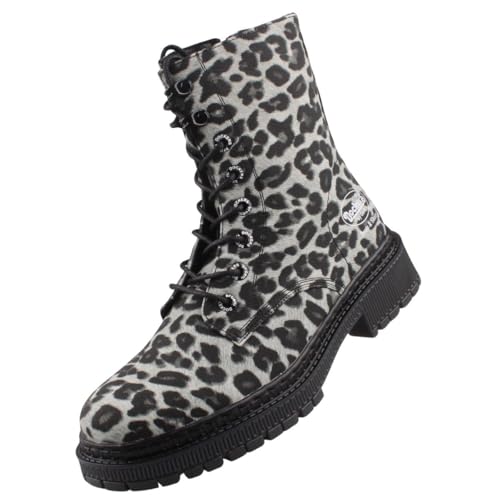 Dockers by Gerli Damen Stiefelette schwarz/grau EU 39 von Dockers by Gerli