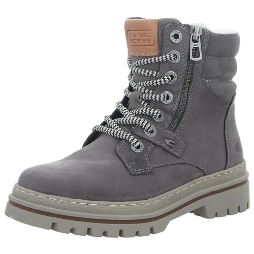 camel active Damen CAML303 Mode-Stiefel, Grau, 41 EU von camel active