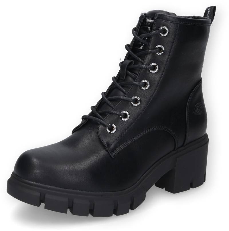 Dockers by Gerli - Gothic Boot - Schnürboots - EU37 bis EU42 - für Damen - Größe EU41 - schwarz von Dockers by Gerli