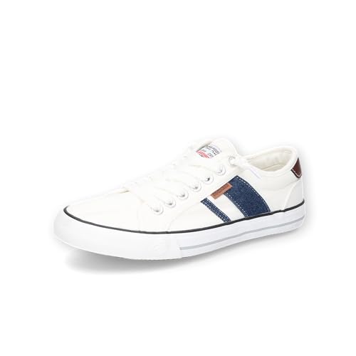 Dockers by Gerli Herren Low-Top Sneaker, Männer Halbschuhe,straßenschuhe,Strassenschuhe,Sportschuhe,Freizeitschuhe,Weiss,43 EU von Dockers by Gerli