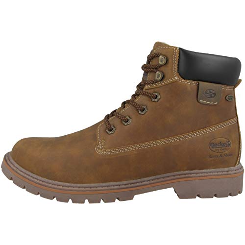 Dockers by Gerli Herren 43EA101 Combat Boots, Braun (Cognac 470), 45 EU von Dockers by Gerli