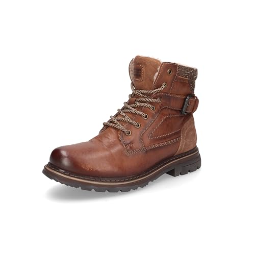 Dockers by Gerli Herren Klassische Stiefeletten, Männer Stiefeletten,Wechselfußbett,warm gefüttert,halbstiefel,Kurzstiefel,tan,41 EU von Dockers by Gerli