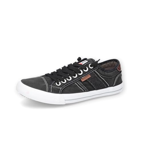 Dockers by Gerli Herren Low-Top Sneaker, Männer Halbschuhe,Freizeitschuhe,Laufschuhe,schnürschuhe,schnürer,Sportschuhe,schwarz,43 EU von Dockers by Gerli