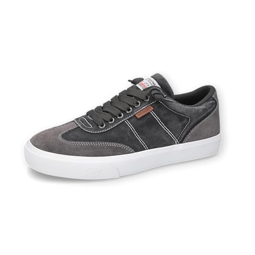 Dockers by Gerli Herren Low-Top Sneaker, Männer Halbschuhe,Freizeitschuhe,Turnschuhe,Laufschuhe,schnürschuhe,schnürer,grau,46 EU von Dockers by Gerli