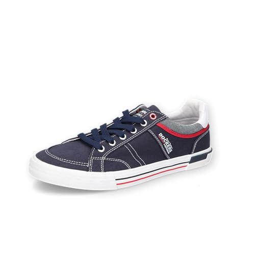 Dockers by Gerli Herren Low-Top Sneaker, Männer Halbschuhe,schnürschuhe,schnürer,straßenschuhe,Strassenschuhe,Sportschuhe,Navy,42 EU von Dockers by Gerli