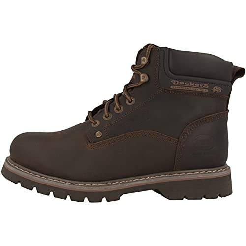 Dockers by Gerli Herren Combat Boots, Männer Sport- & Outdoorschuhe,wasserabweisend,booties,schnürstiefel,outdoor-schuhe,cafe,50 EU von Dockers by Gerli