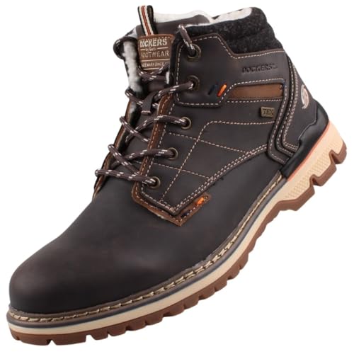Dockers by Gerli Herren TEX Stiefel gefüttert Braun EU 50 von Dockers by Gerli
