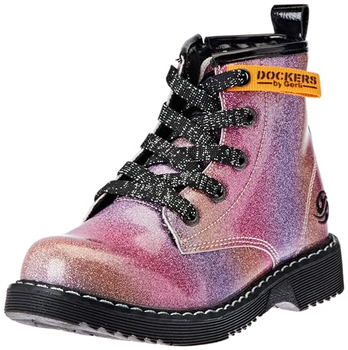 Dockers by Gerli Jungen Mädchen 49PS711 Mode-Stiefel, rosa/Multi, 25 EU von Dockers by Gerli