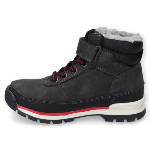 Dockers by Gerli Jungen Schnürstiefeletten, Kinder Boots,wasserabweisend,warm gefüttert,schnürboots,winterschuhe,schwarz,31 EU / 12.5 Child UK von Dockers by Gerli