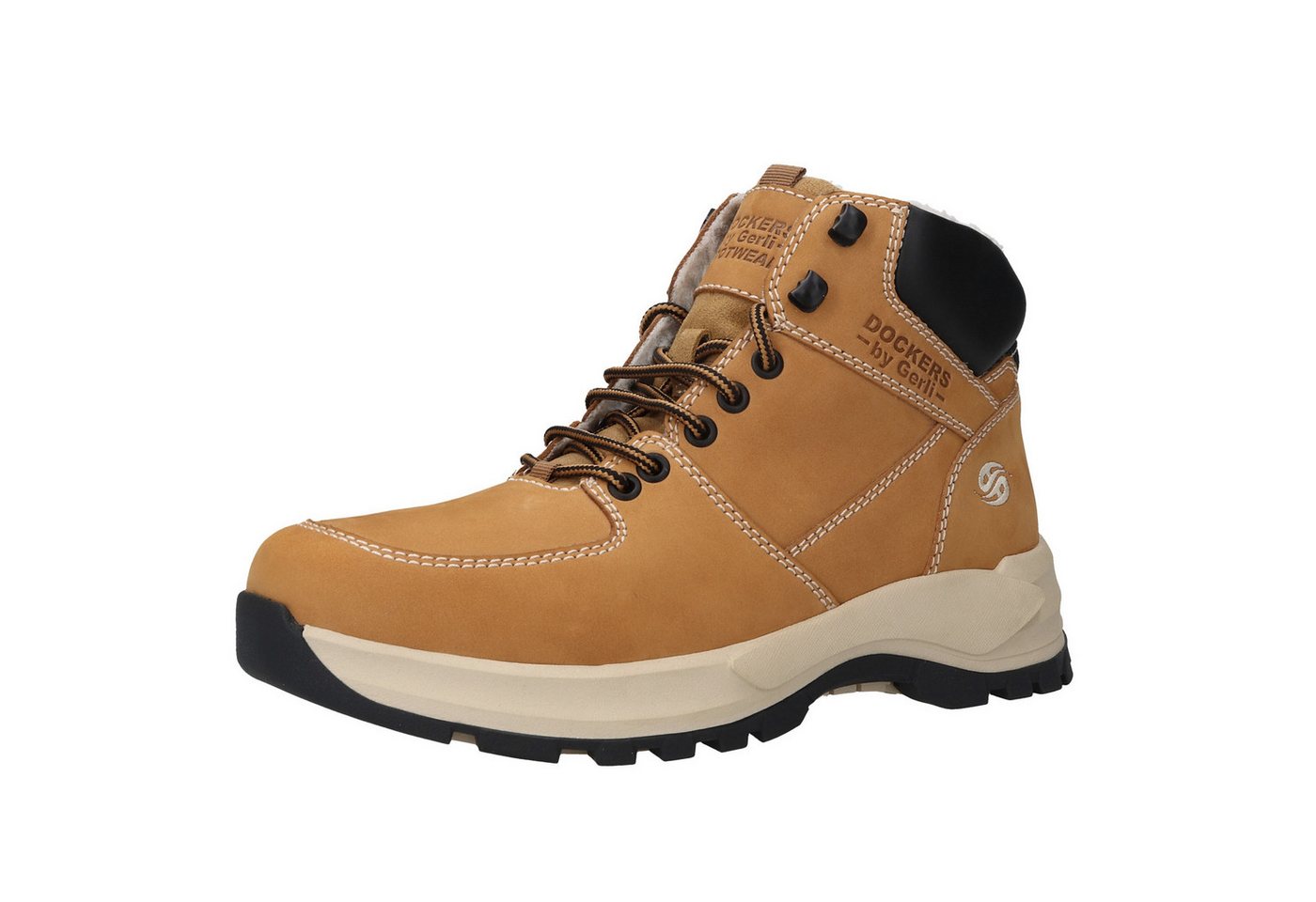 Dockers by Gerli Schnürboots Schnürboots Markenpatch an der Schnürung von Dockers by Gerli