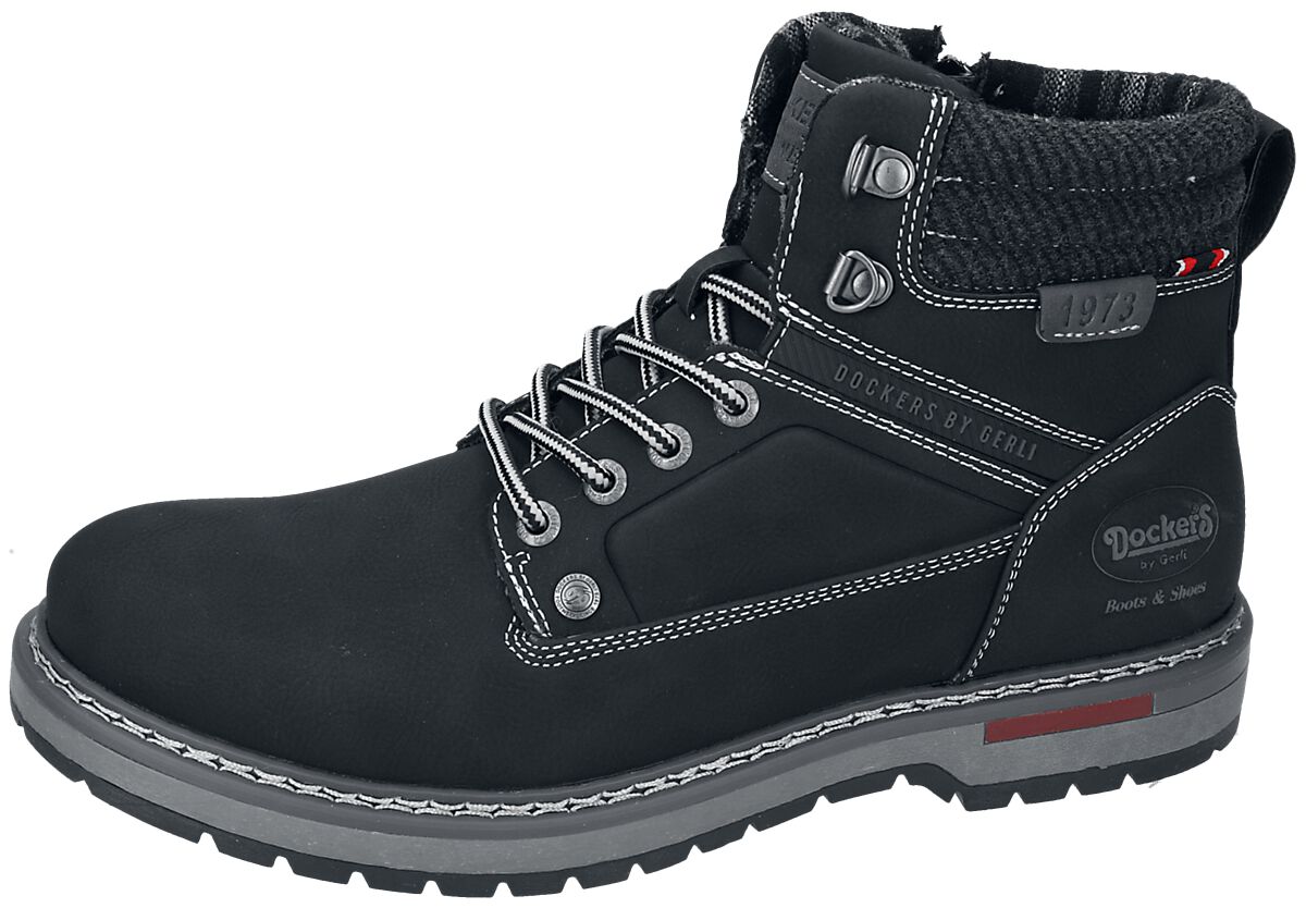 Dockers by Gerli Schnürstiefel - Black Boot - EU40 bis EU44 - für Männer - Größe EU40 - schwarz von Dockers by Gerli