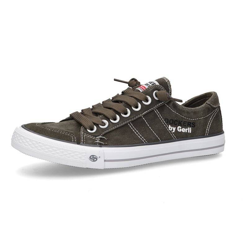 Dockers by Gerli Sneaker - Washed Canvas Sneaker Khaki - EU42 bis EU47 - für Männer - Größe EU44 - khaki von Dockers by Gerli