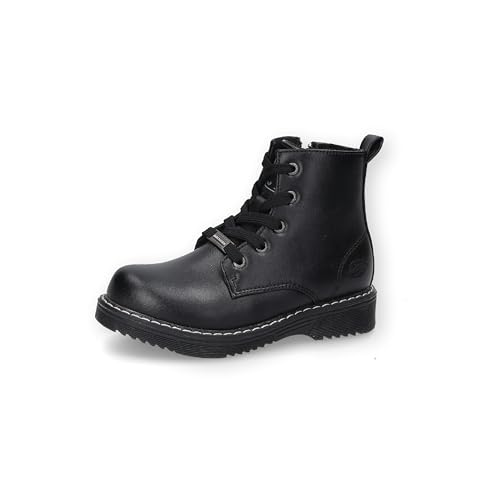 Dockers by Gerli Unisex - Kinder Combat Boots, Jungen,Mädchen Stiefeletten,bootee,booties,halbstiefel,kurzstiefel,schwarz,36 EU von Dockers by Gerli