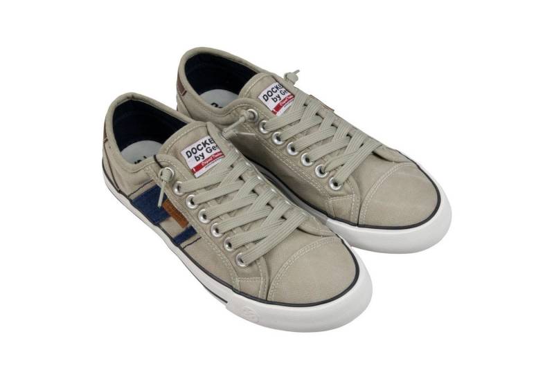 Dockers by Gerli Washed Canvas Slip-On Sneaker mit Ziernähten von Dockers by Gerli