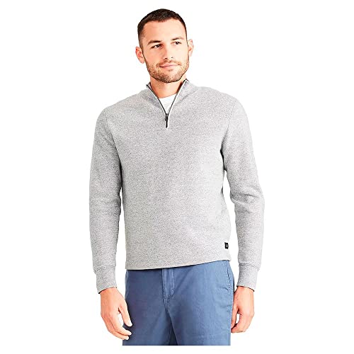Dockers Herren 1/4 Zip Sweater Pullover, Smokestack Heather, M EU von Dockers