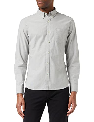 Dockers Herren 2 knap ned skjorte Shirt, Oxford Medium Grey Heather, S EU von Dockers