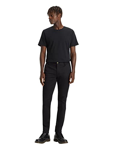 Dockers Herren Alpha Original Skinny Hose, Schwarz, 33W / 32L von Dockers