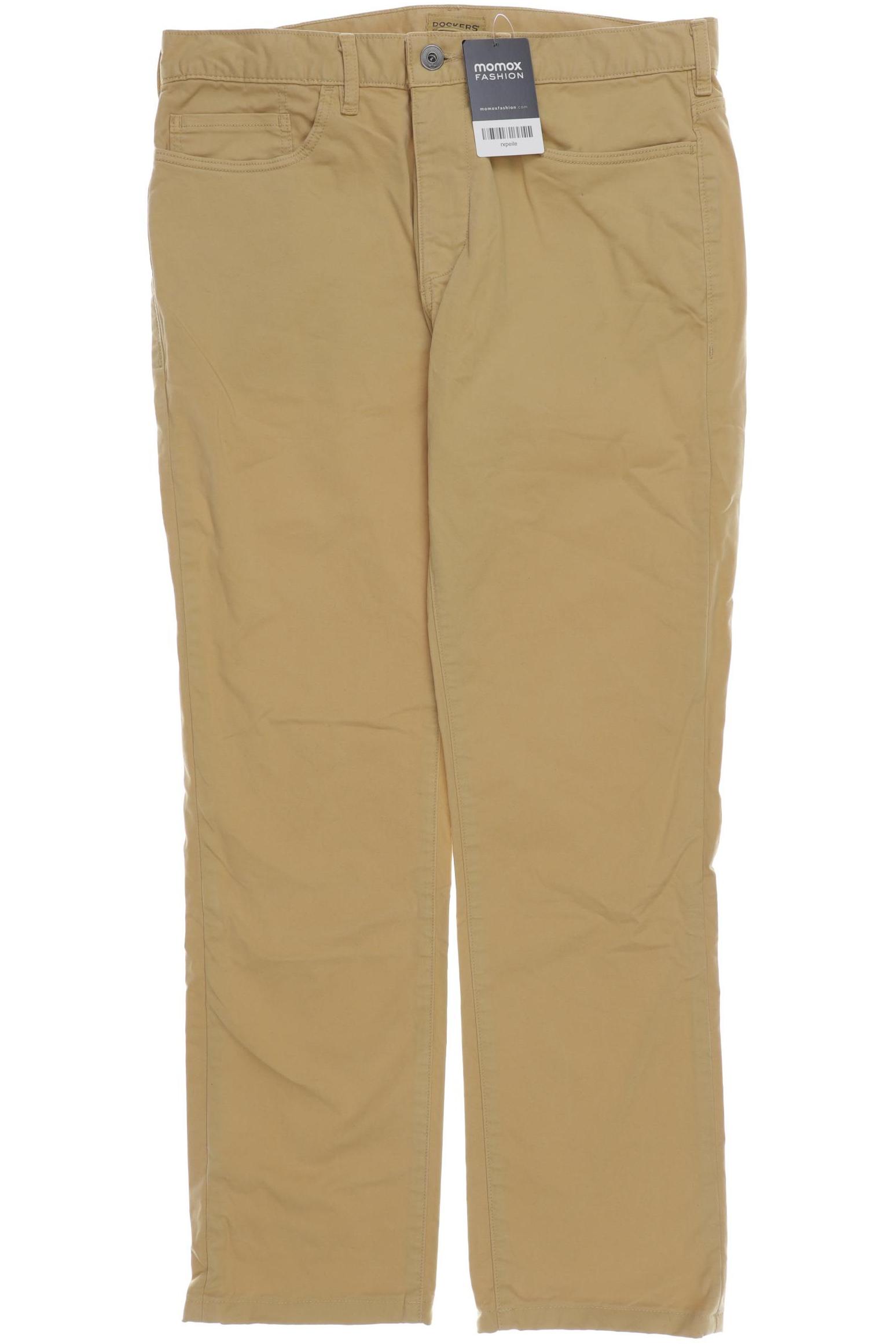 DOCKERS Herren Stoffhose, gelb von Dockers