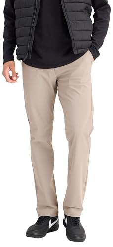 DOCKERS Men's Go Airweave Chino Slim Active Pants, Sahara Khaki, 40W/32L von Dockers