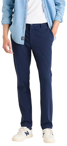 DOCKERS Men's Go Flex Chino Skinny Active Pants, Navy Blazer, 33W/32L von Dockers
