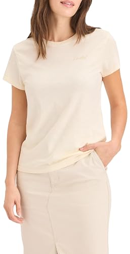 Dockers Damen Graphic TEES, Buttercream Dockers Script (Tidal Foam), S EU von Dockers