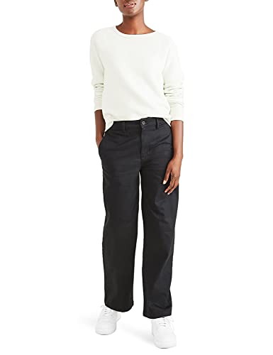 Dockers Damen High Waist Chino Straight Hose, Beautiful Black, 25 EU von Dockers