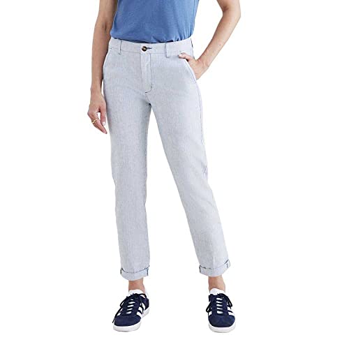 Dockers Damen Hose Weekend Chino Slim, Oxnard Oceanview Cotton Stripe, 26 von Dockers