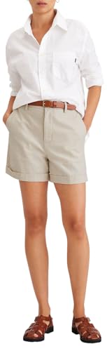 Dockers Damen Original Chino Shorts, Sahara-Khaki, 29 Slim von Dockers