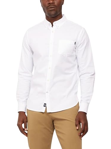 Dockers Herren Stretch Oxford Shirt, Paper White, S EU von Dockers