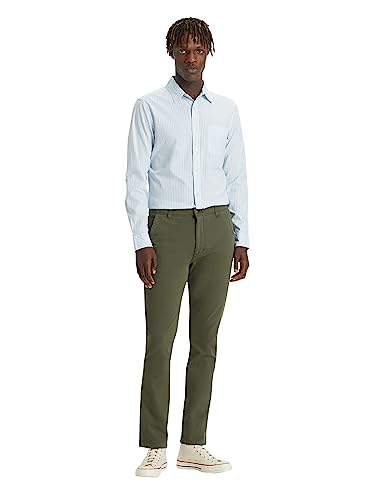 Dockers Herren Smart 360 Flex Alpha Skinny Hose, Dockers Olive, 33W / 34L von Dockers