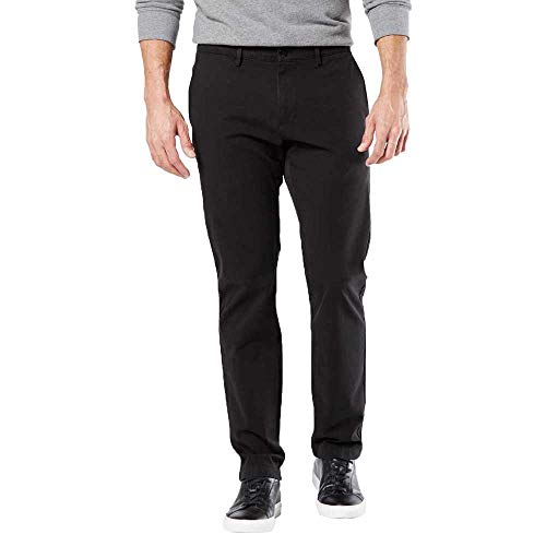 Dockers Herren Hose, SMART 360 FLEX CHINO SLIM, Schwarz, 30W / 34L von Dockers