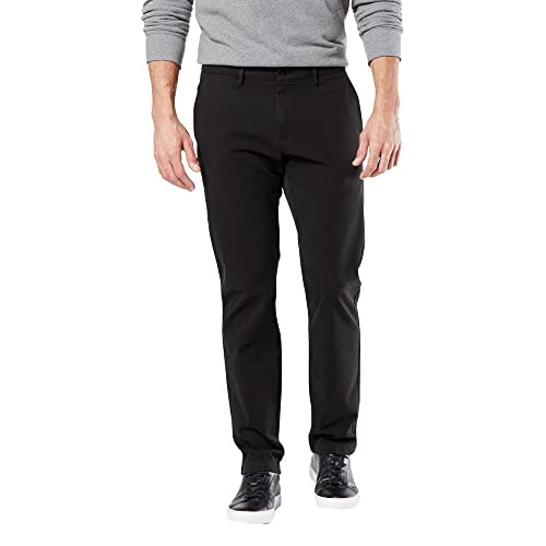 Dockers Herren Hose, SMART 360 FLEX CHINO SLIM, Schwarz, 31W / 32L von Dockers