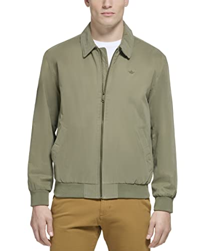 Dockers Herren Micro Twill-Golf-Bomberjacke Windbreaker Jacke, Oliv/Blatt für Mich (Leaf It to Me), XS von Dockers