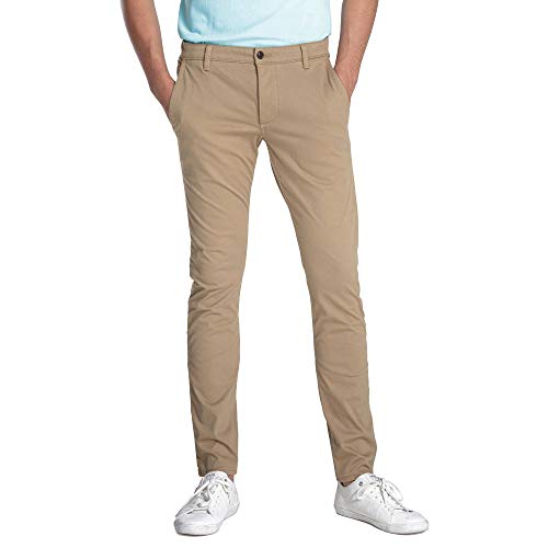 Dockers Herren SMART Supreme Flex Alpha Skinny-WONDERKNIT Hose, Braun (C00086 New British Khaki 0000), 36W / 32L von Dockers