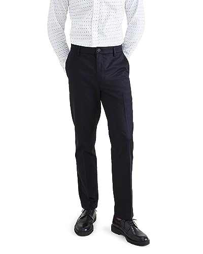 Dockers Herren Signature Stain Defender Slim Creased Chino, Beautiful Black, 42W 34L von Dockers