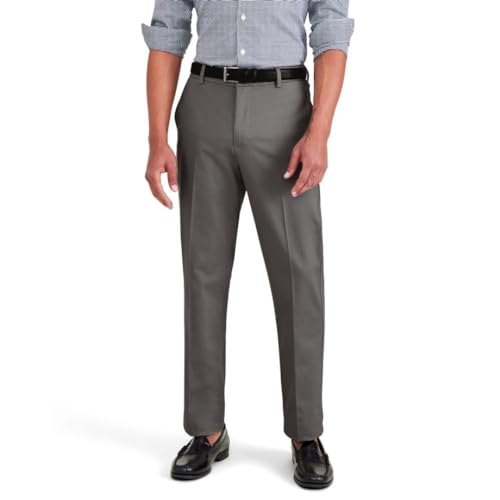 Dockers Herren Signature Stain Defender Slim Creased Chino, Burma Grey, 34W 32L von Dockers